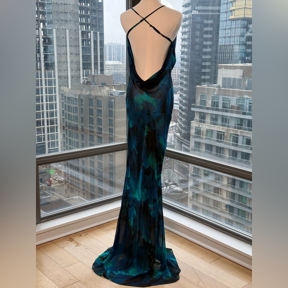 🆕 RAT & BOA 🧿 NWOT Rafinha Maxi Dress, Blue Green, Sz L US 8 - Picture 8 of 16